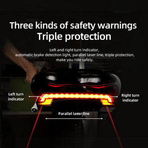 Rear Bike Light with Indication Functions